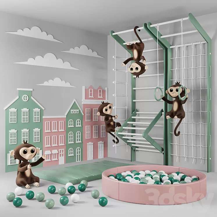 Children’s complex 3D Model Free Download