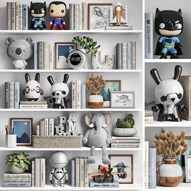 Children’s decor set for boy 3DModel Children’s decor set for boy 3DModel