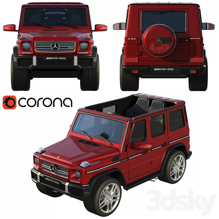 Children’s electric car Mercedes-Benz G65 AMG 3D Model