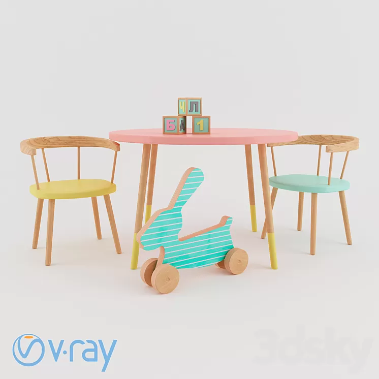 Children's furniture 3D Model Children's furniture 3D Model