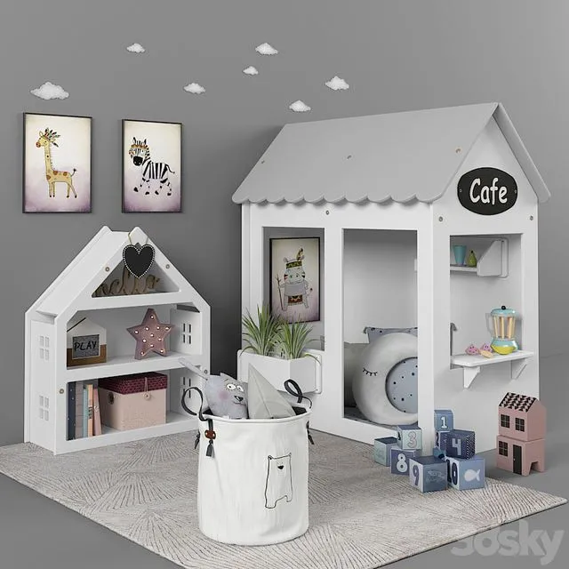Children’s furniture and accessories 46 3D Model Children’s furniture and accessories 46 3D Model