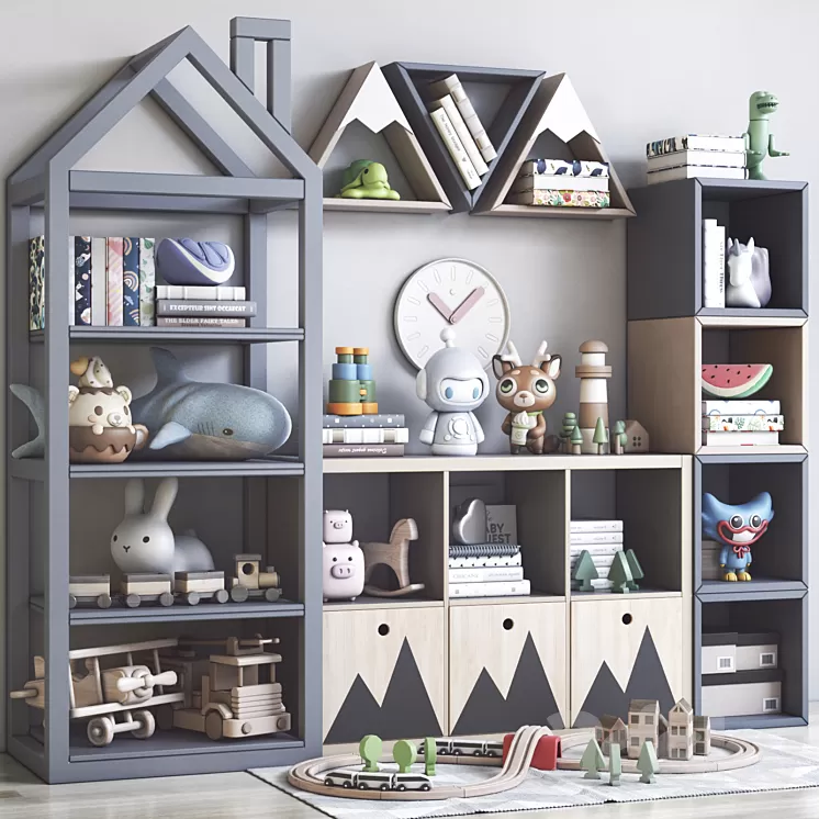 Childrens furniture and toys 17 3D Model Free Download