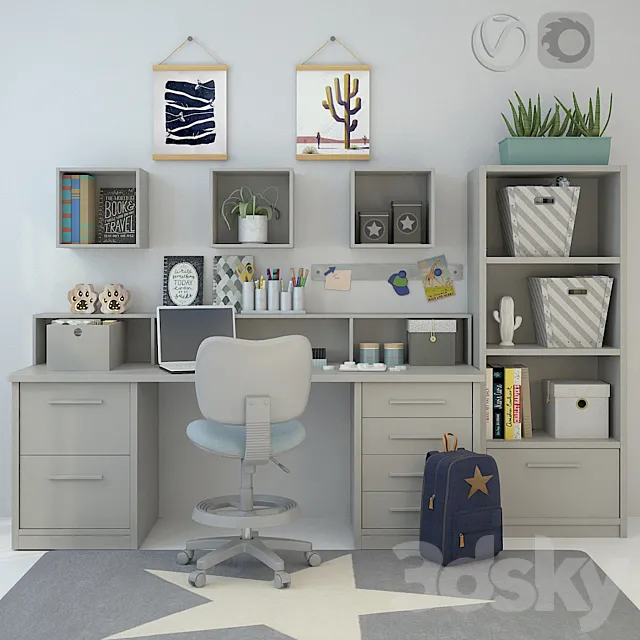 Children’s furniture Asoral 03 3DModel