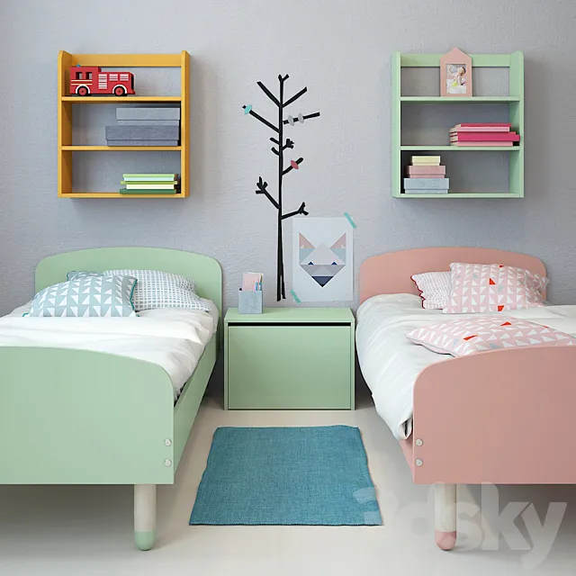 Children’s furniture Flexa by Play 3D Model