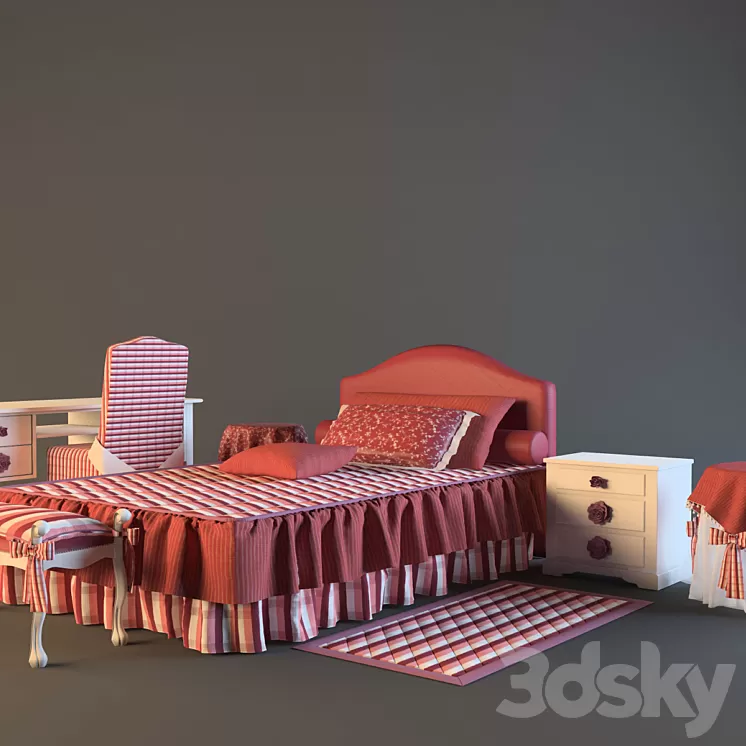 children’s furniture Halley 3D Model