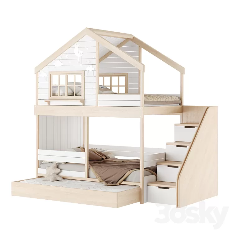 Children's furniture set 16 3D Model Free Download Children's furniture set 16 3D Model Free Download