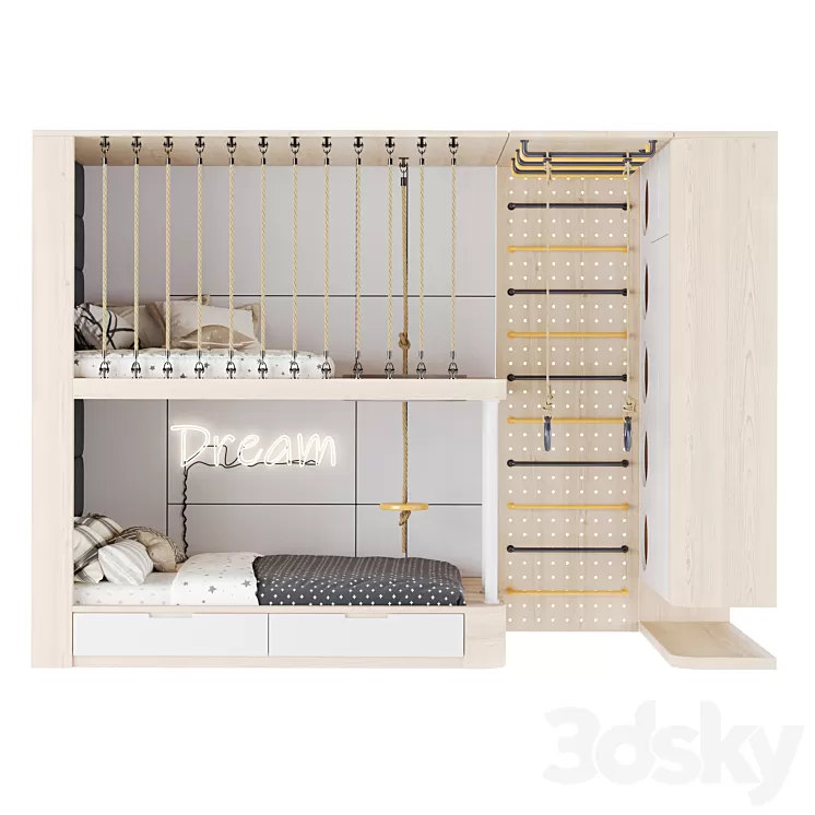 Childrens furniture set 29 3D Model Free Download Childrens furniture set 29 3D Model Free Download