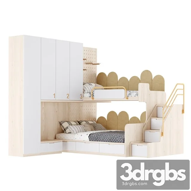 Childrens Furniture Set 33 3D Model Download