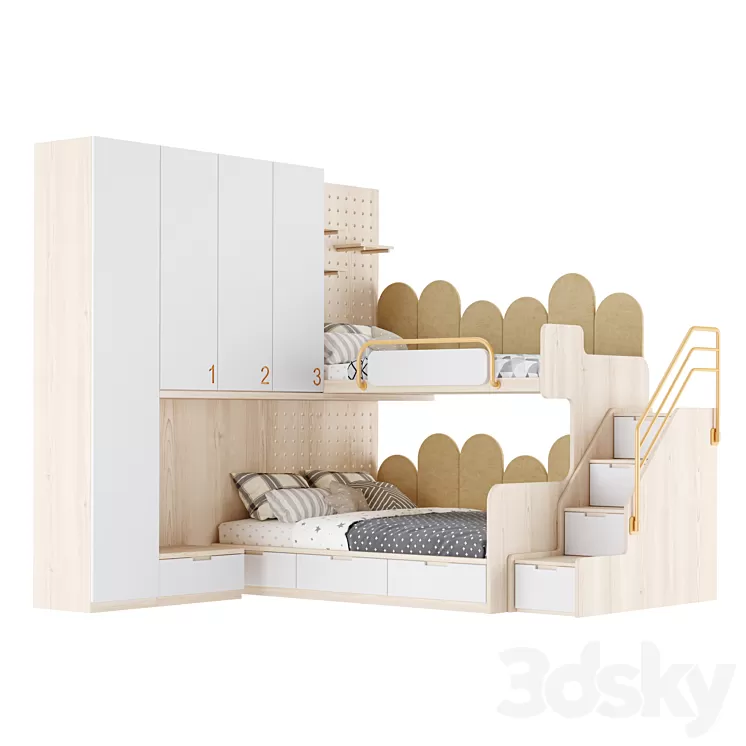 Children's furniture set 33 3D Model Free Download Children's furniture set 33 3D Model Free Download