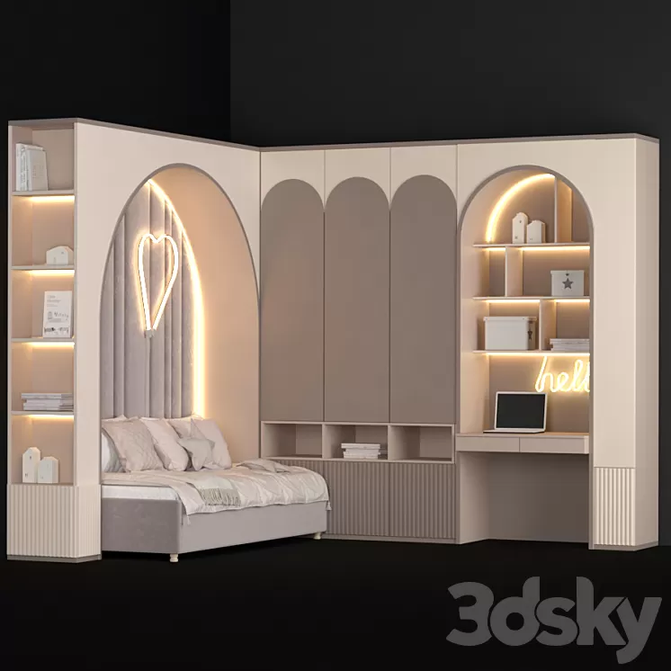 Children's furniture to order 214 3D Model Free Download