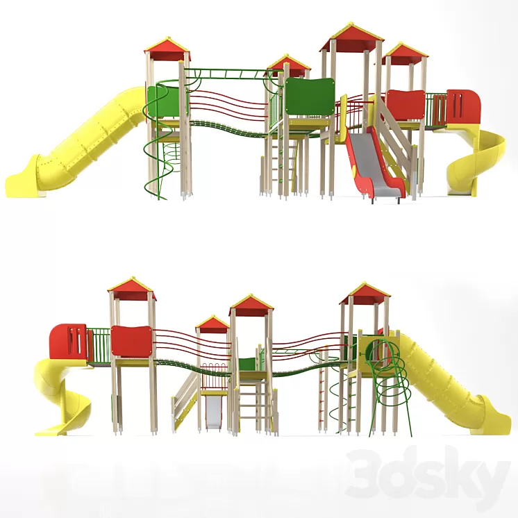 Children's game complex 13 3D Model Children's game complex 13 3D Model