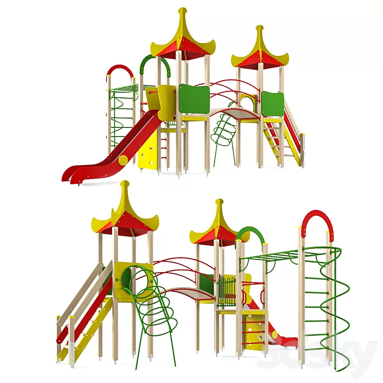 Children's game complex 24 3D Model Children's game complex 24 3D Model