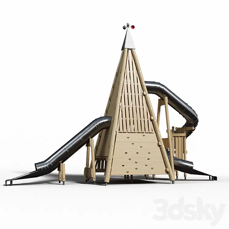 Children’s game Pyramid complex 3D Model