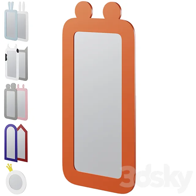 Children’s mirror by Little street 3D Model