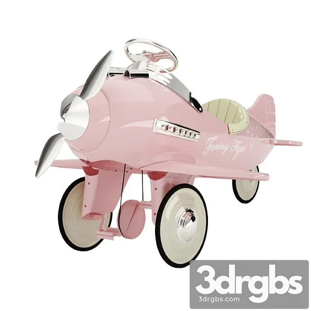 Childrens Pedal Airplane Fantasy Fleur 3D Model Download