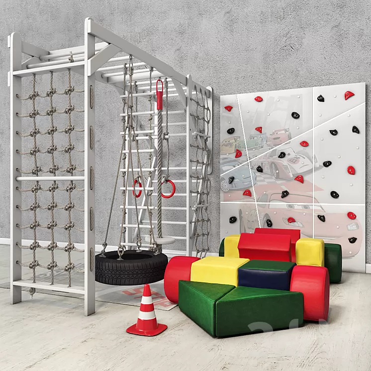 “Children's play complex “”Basic Formula 1″”” 3D Model