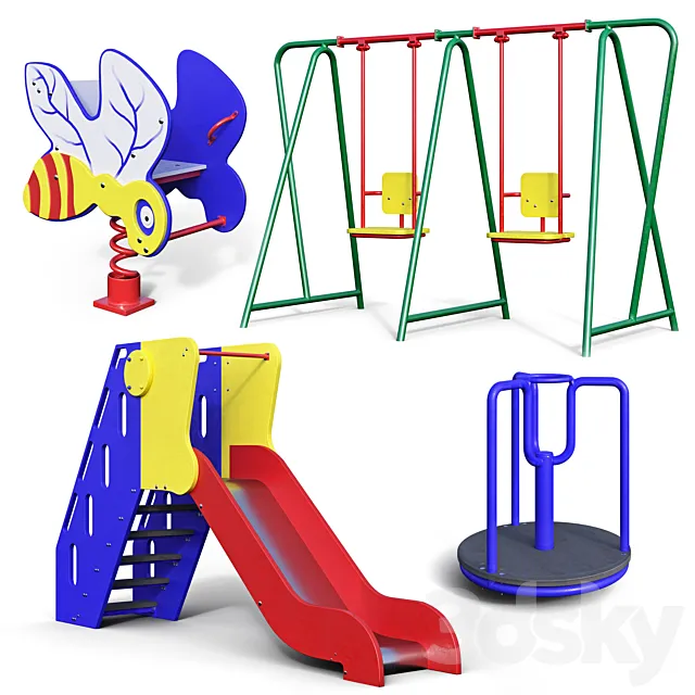 Children’s play equipment 3D Model Children’s play equipment 3D Model
