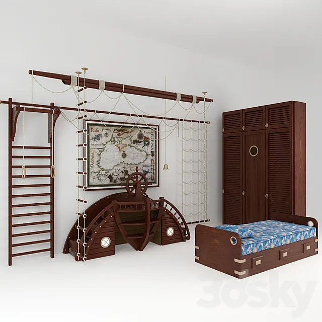 children’s play in a marine style 3DModel