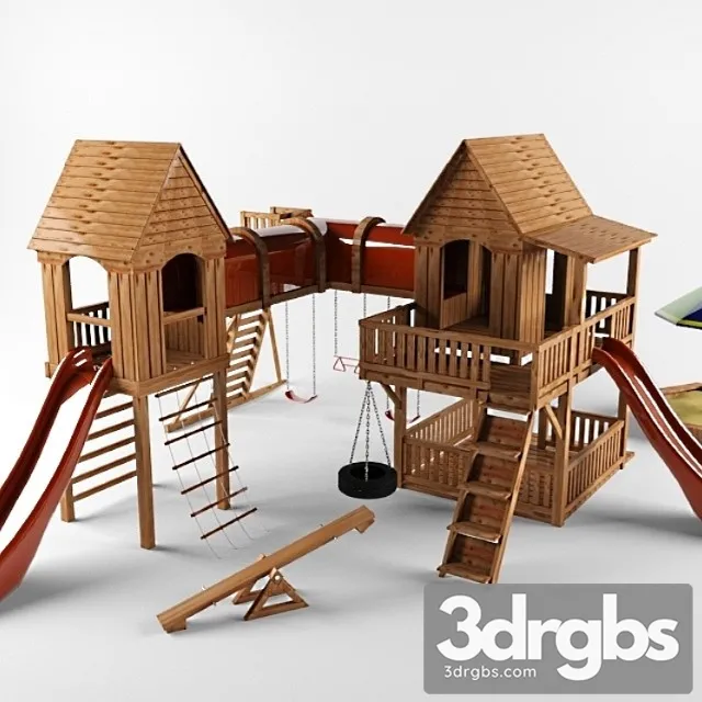 Childrens Playground 6 2 3D Model Download