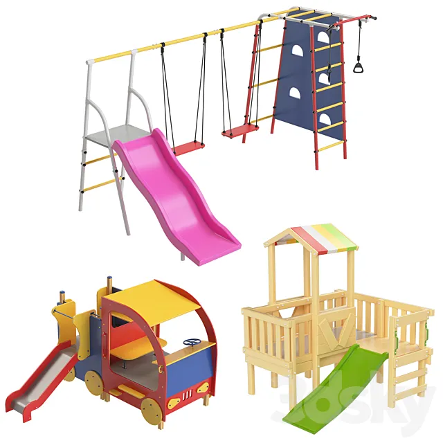Children’s playgrounds ATRIX 5 3D Model Children’s playgrounds ATRIX 5 3D Model