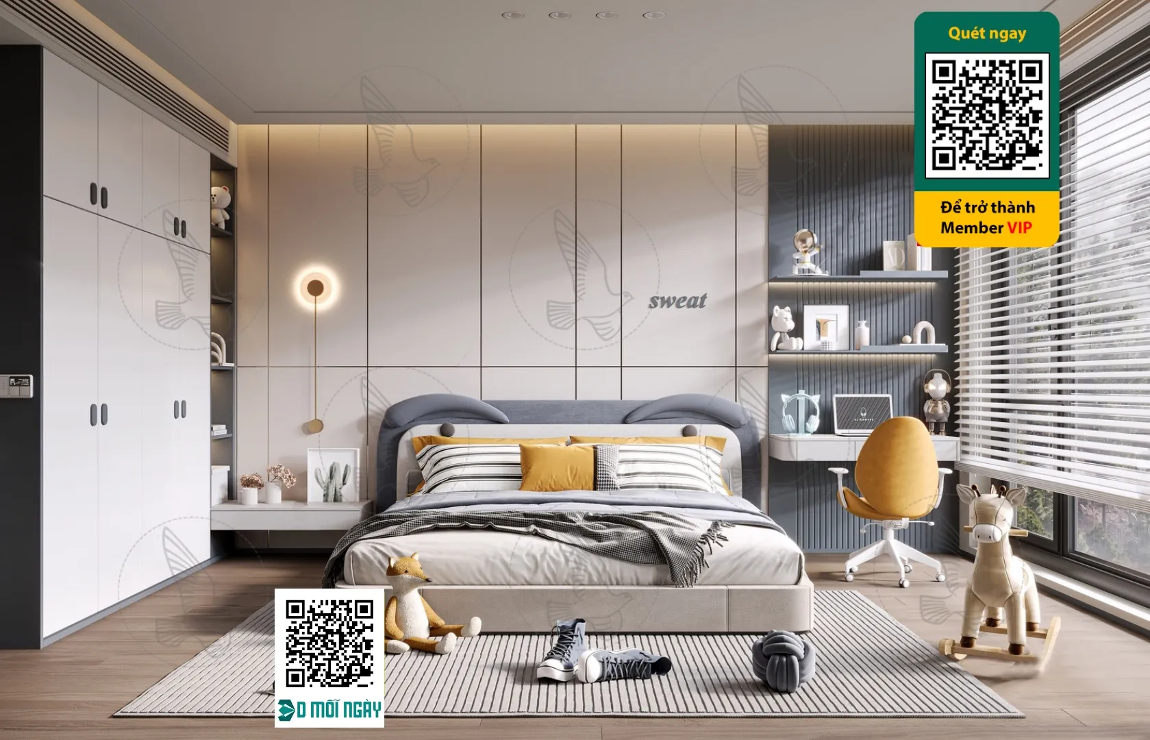 Children’s room 3D – 010 – 3742