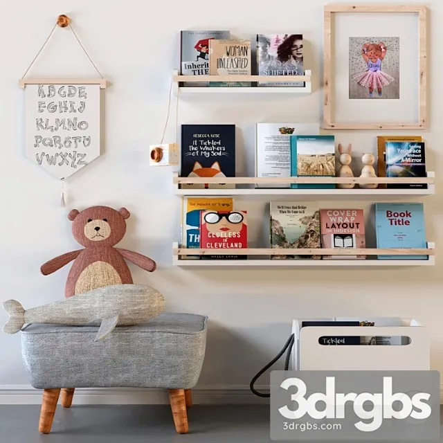 Childrens Room Accessories Soft Toy 3D Model Download