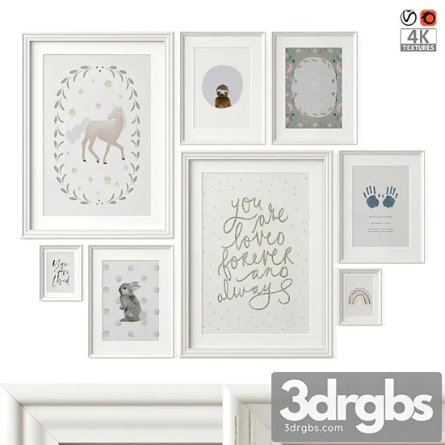 Children’s room posters 3D Model Download Children’s room posters 3D Model Download