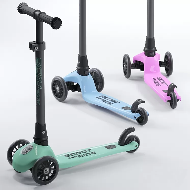 Children's scooter Scoot and ride 3D Model Free Download