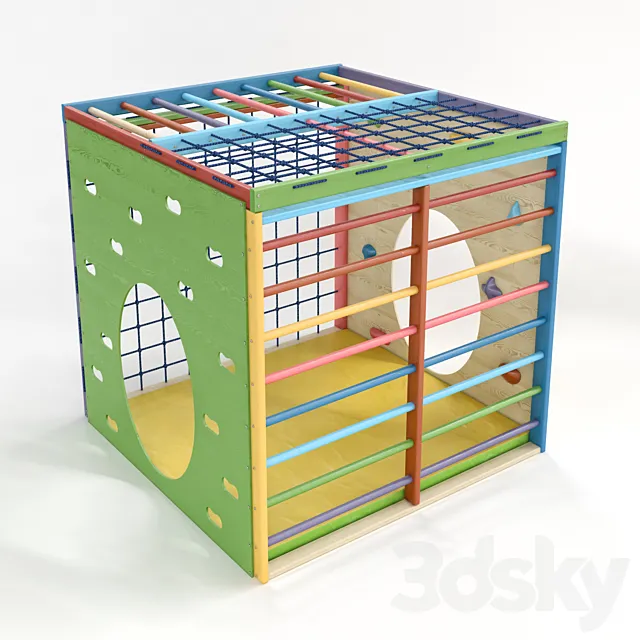 Children’s sports complex “Cube” and “Pyramid” 3D Model Children’s sports complex “Cube” and “Pyramid” 3D Model