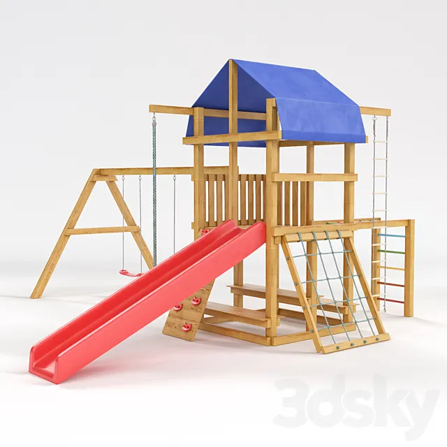 Children’s sports complex “space” and “Fortress” 3D Model Children’s sports complex “space” and “Fortress” 3D Model