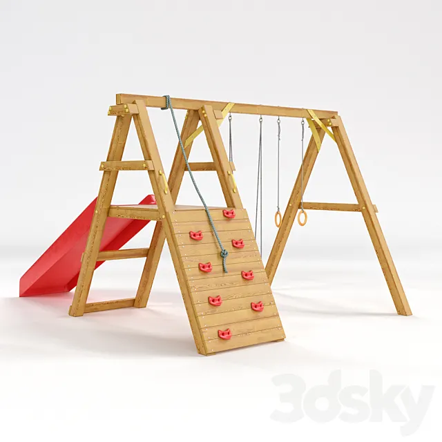 Children’s sports complex “Victory” and “Gymnast” 3D Model Children’s sports complex “Victory” and “Gymnast” 3D Model