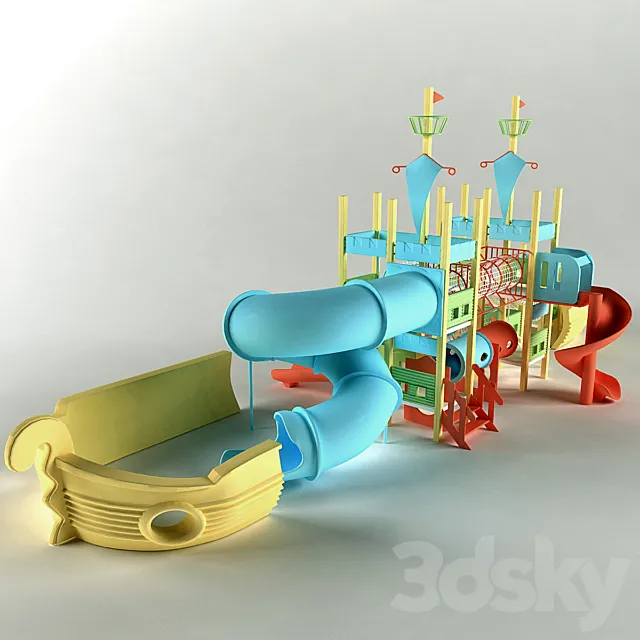 Children’s Town “Ship” 3D Model Children’s Town “Ship” 3D Model