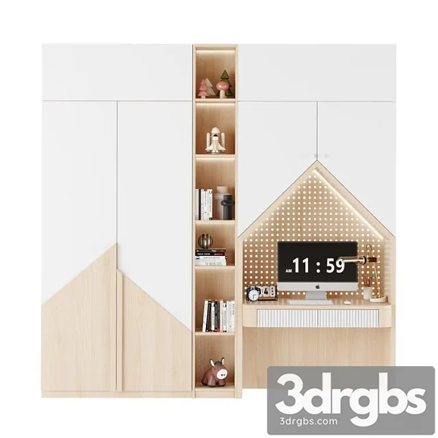 Childrens Wardrobe 24 3D Model Download