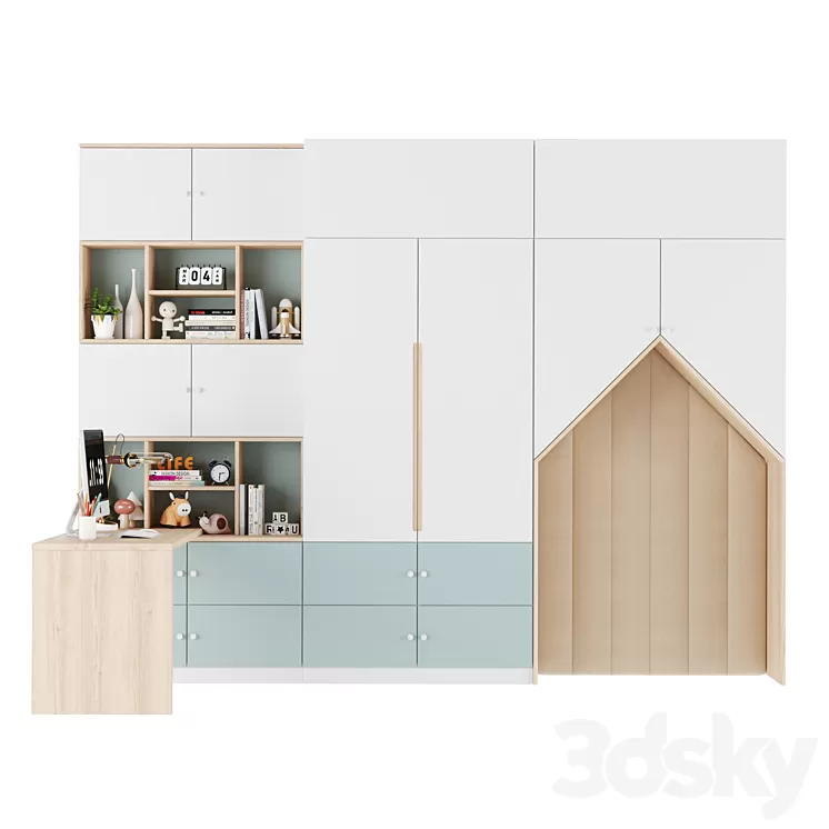 Childrens wardrobe 37 3D Model Free Download Childrens wardrobe 37 3D Model Free Download