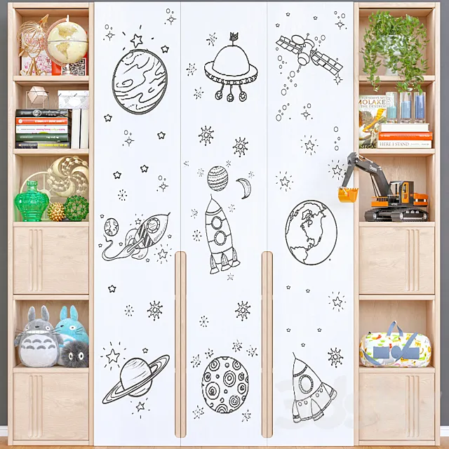 children’s wardrobe-75 3D Model