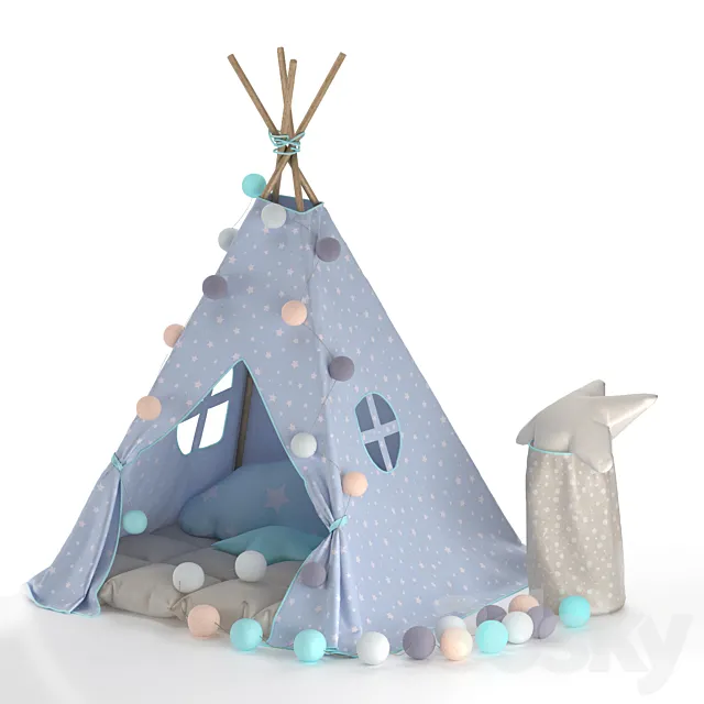 Children’s Wigwam 3D Model