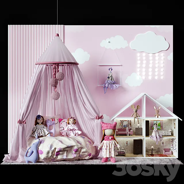 Childroom decor vol_15 3D Model