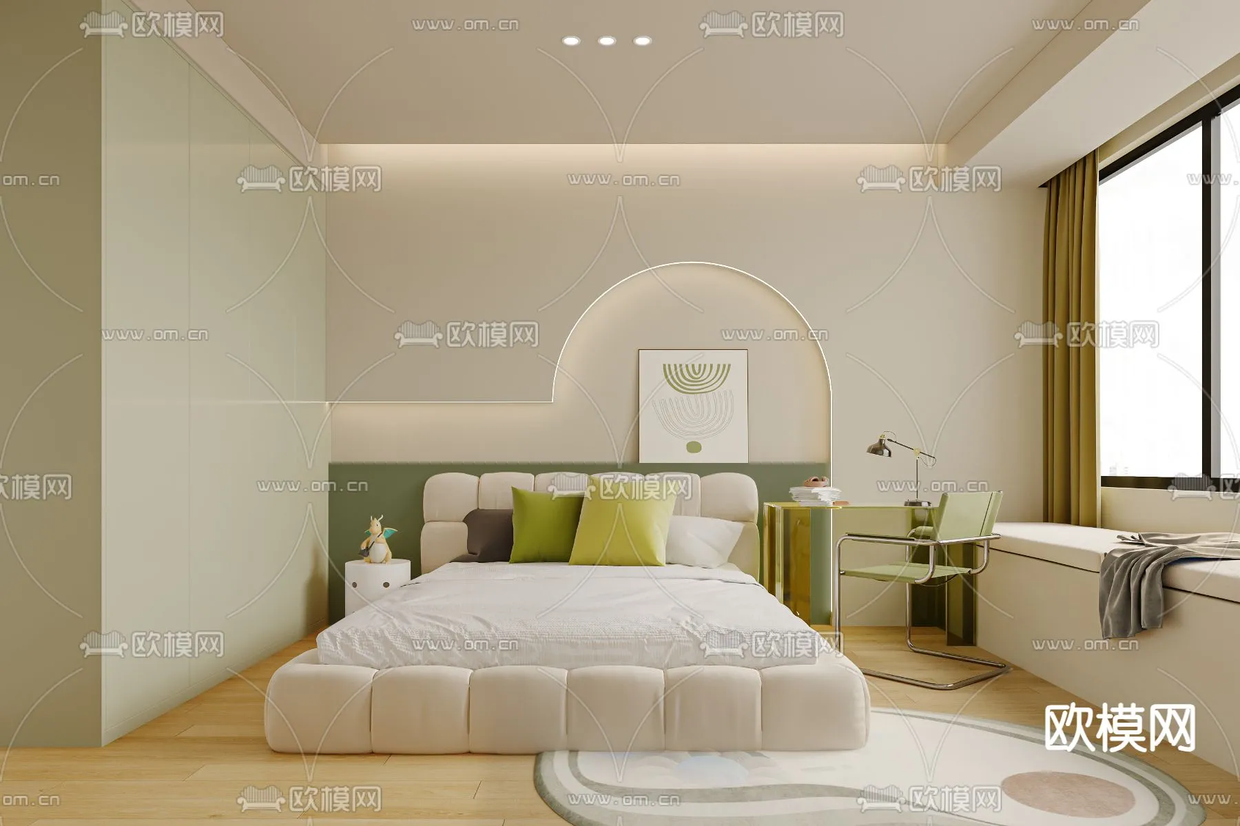 CHILDROOM SETS – CORONA – 3D MODEL – 2571 CHILDROOM SETS – CORONA – 3D MODEL – 2571