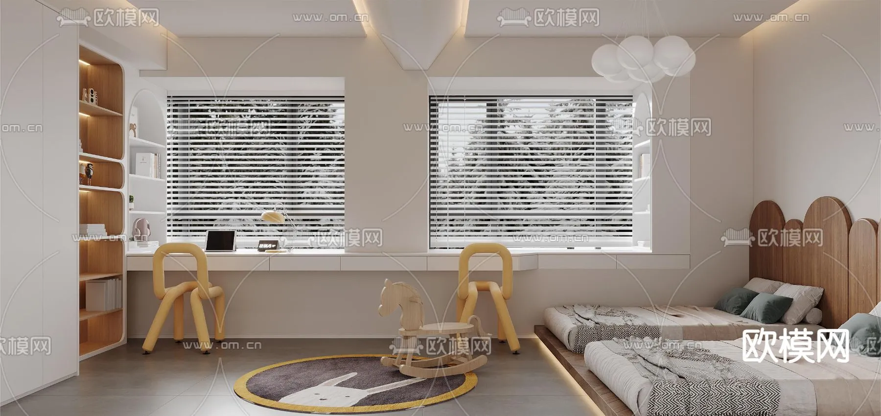 CHILDROOM SETS – CORONA – 3D MODEL – 2572 CHILDROOM SETS – CORONA – 3D MODEL – 2572