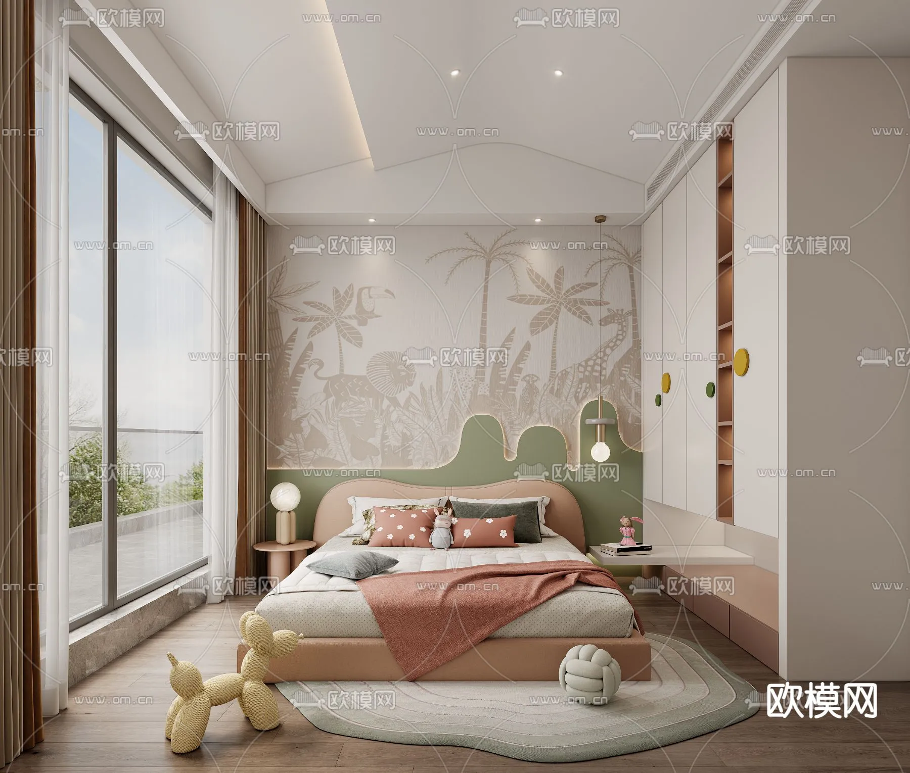 CHILDROOM SETS – CORONA – 3D MODEL – 2596 CHILDROOM SETS – CORONA – 3D MODEL – 2596