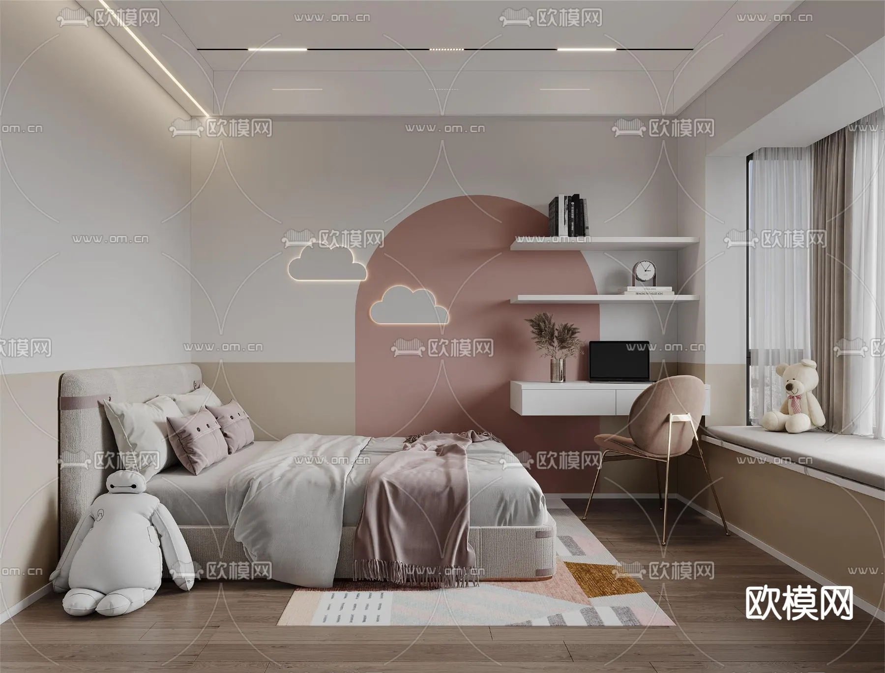 CHILDROOM SETS – CORONA – 3D MODEL – 2598 CHILDROOM SETS – CORONA – 3D MODEL – 2598