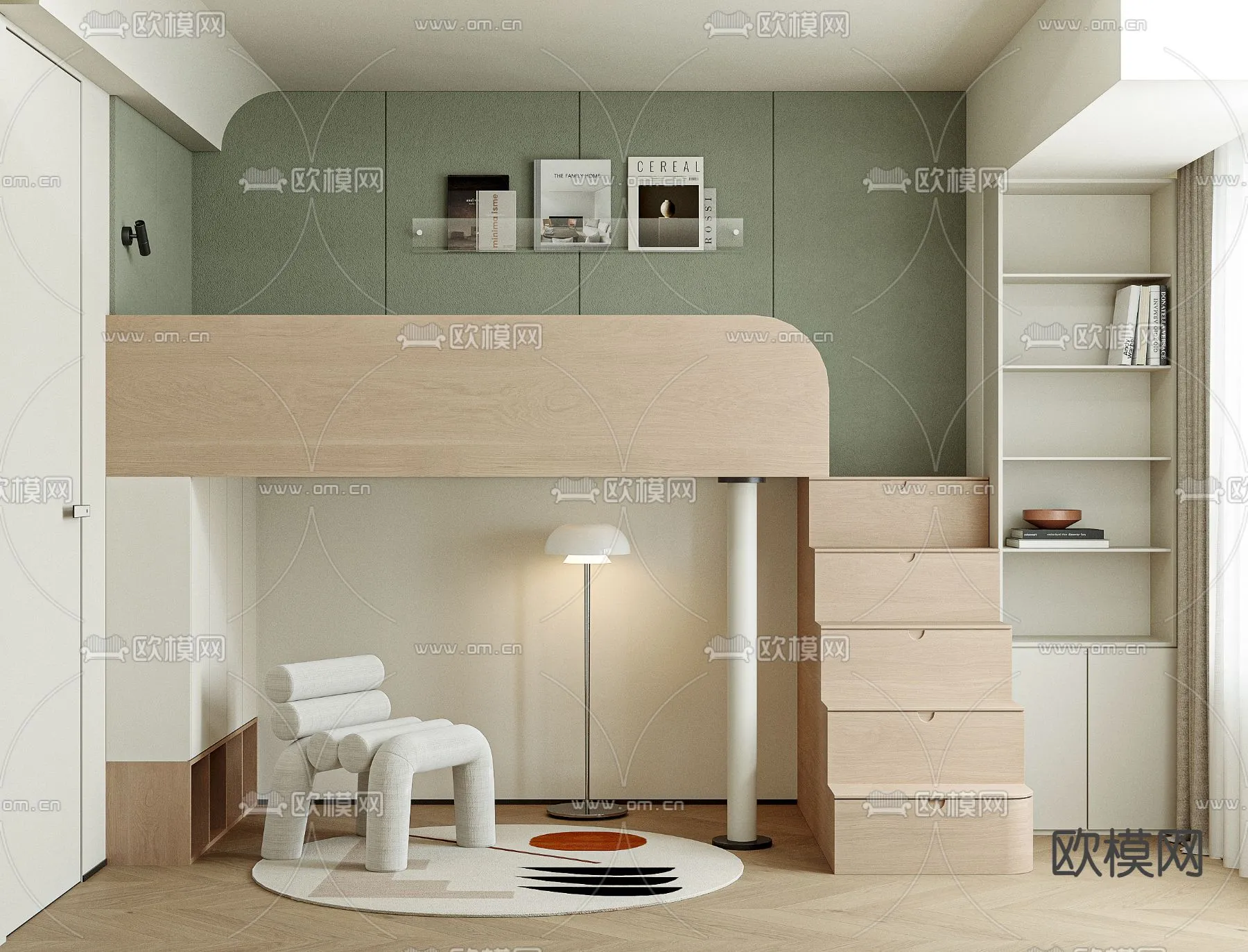 CHILDROOM SETS – CORONA – 3D MODEL – 2610 CHILDROOM SETS – CORONA – 3D MODEL – 2610