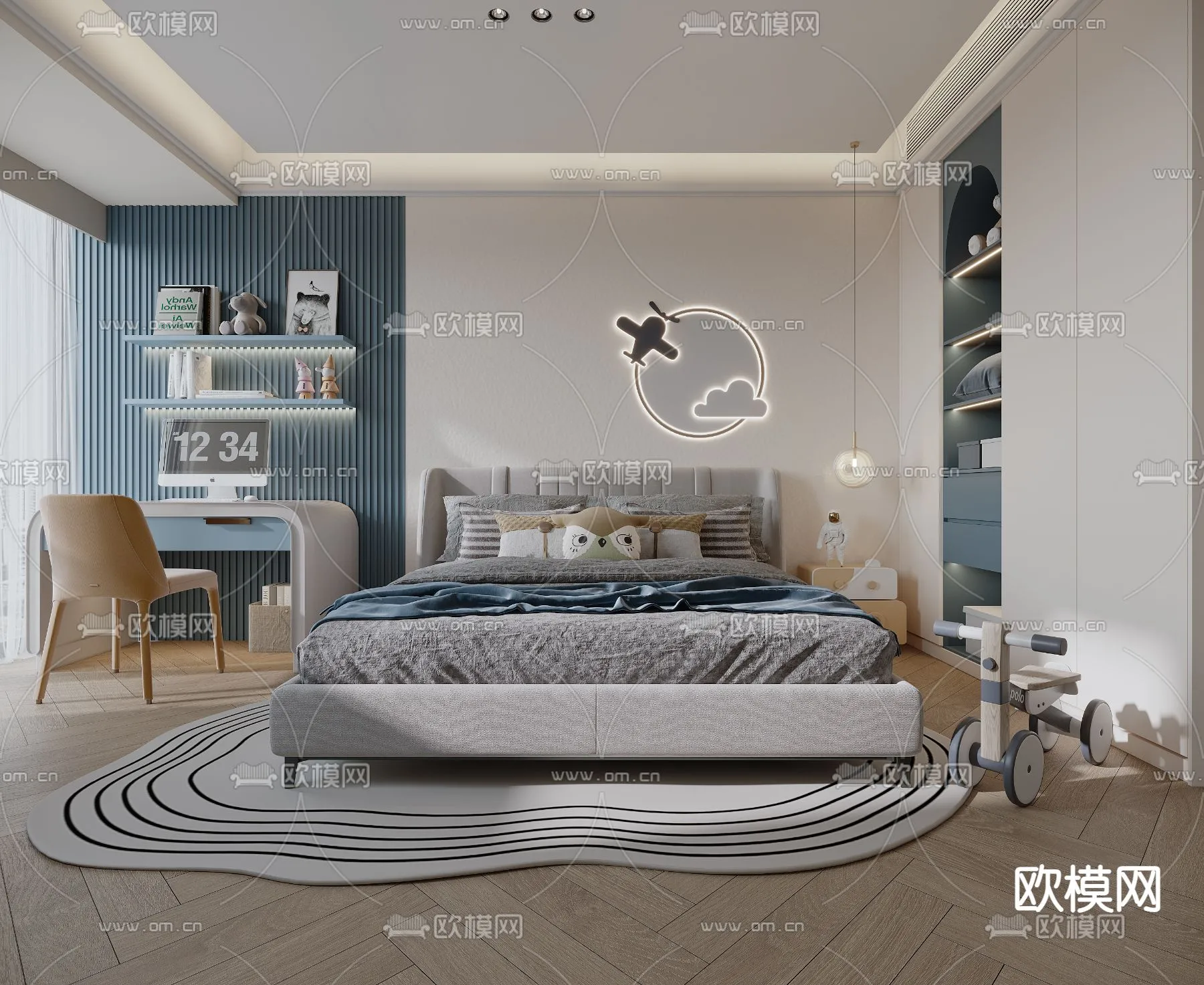 CHILDROOM SETS – CORONA – 3D MODEL – 2615 CHILDROOM SETS – CORONA – 3D MODEL – 2615