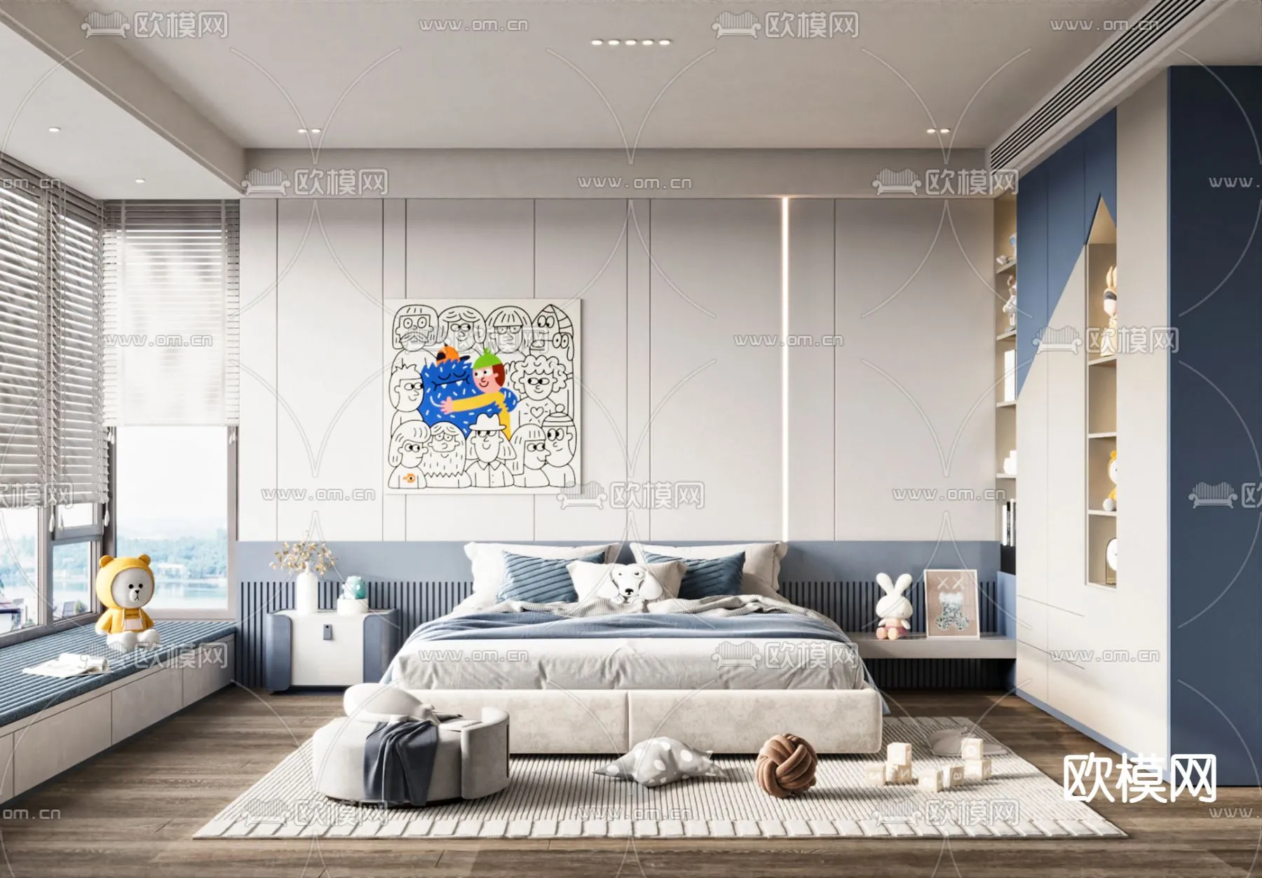 CHILDROOM SETS – CORONA – 3D MODEL – 2620