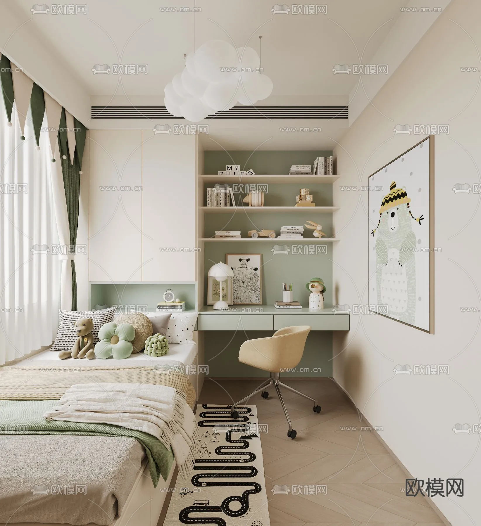 CHILDROOM SETS – CORONA – 3D MODEL – 2622