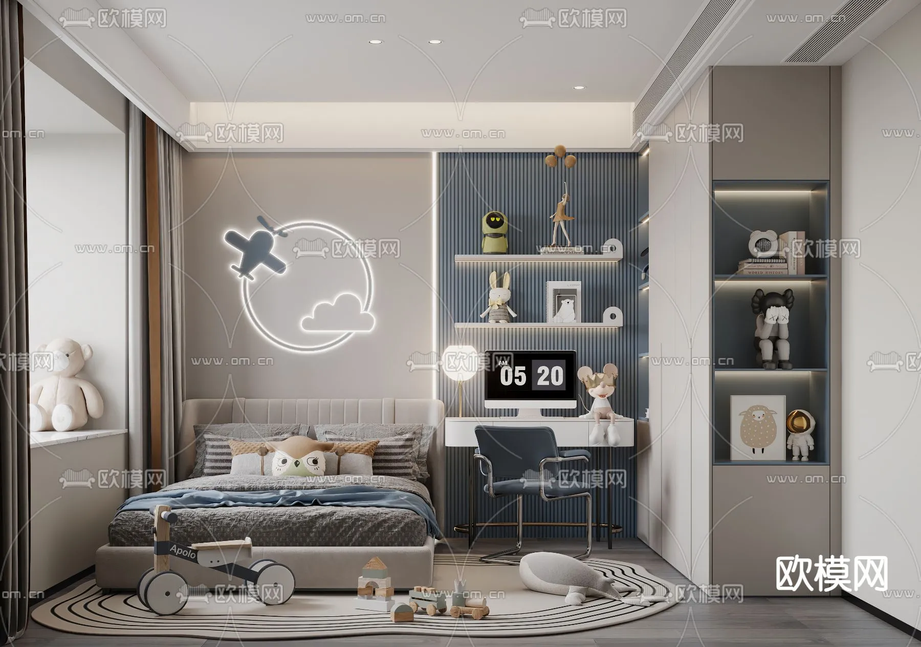 CHILDROOM SETS – CORONA – 3D MODEL – 2628