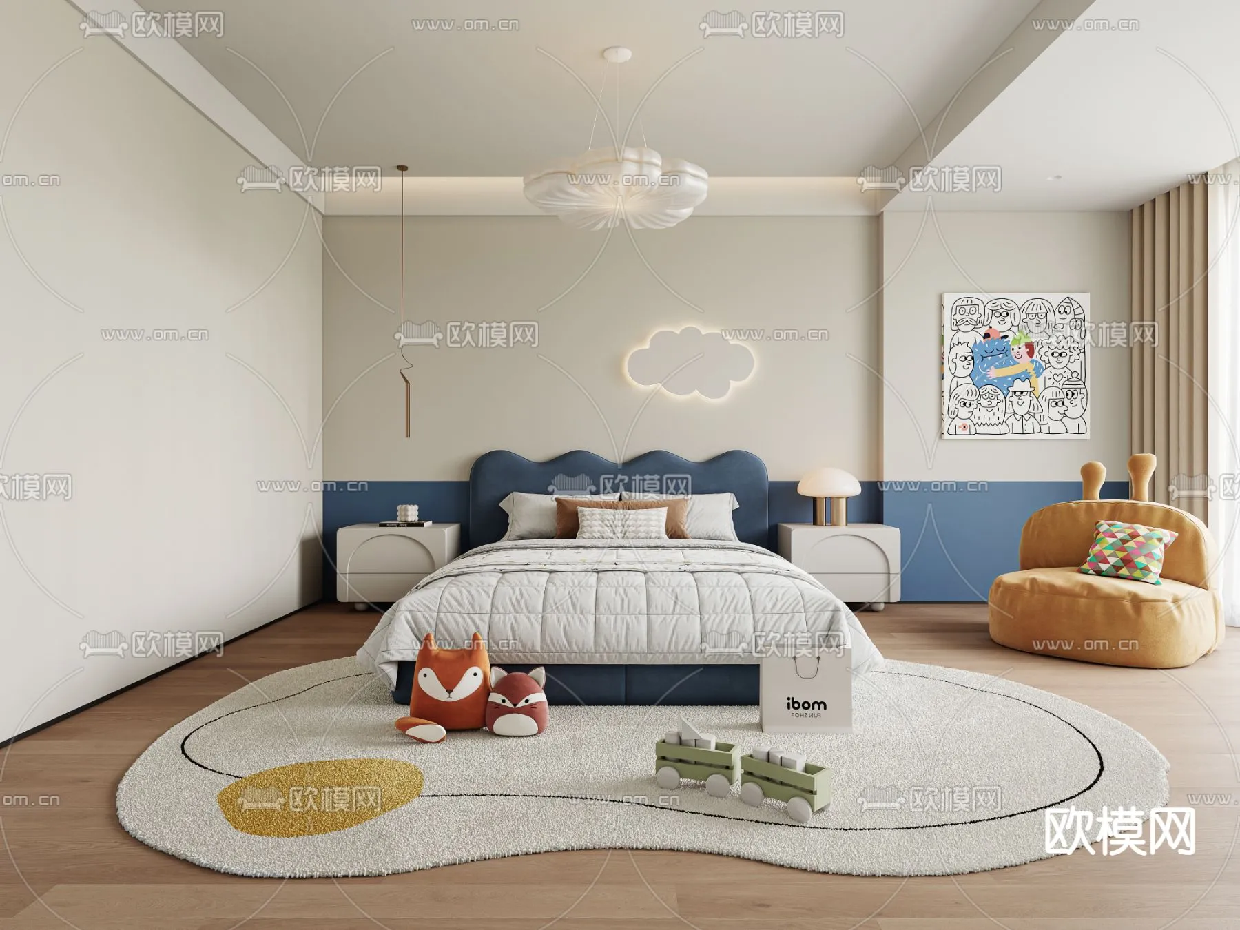 CHILDROOM SETS – CORONA – 3D MODEL – 2630