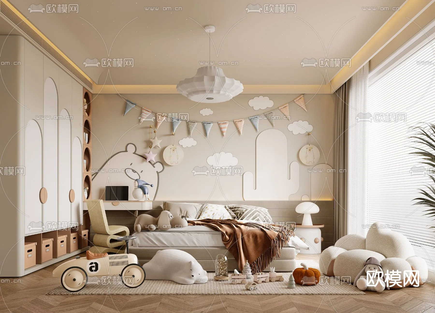 CHILDROOM SETS – CORONA – 3D MODEL – 2656
