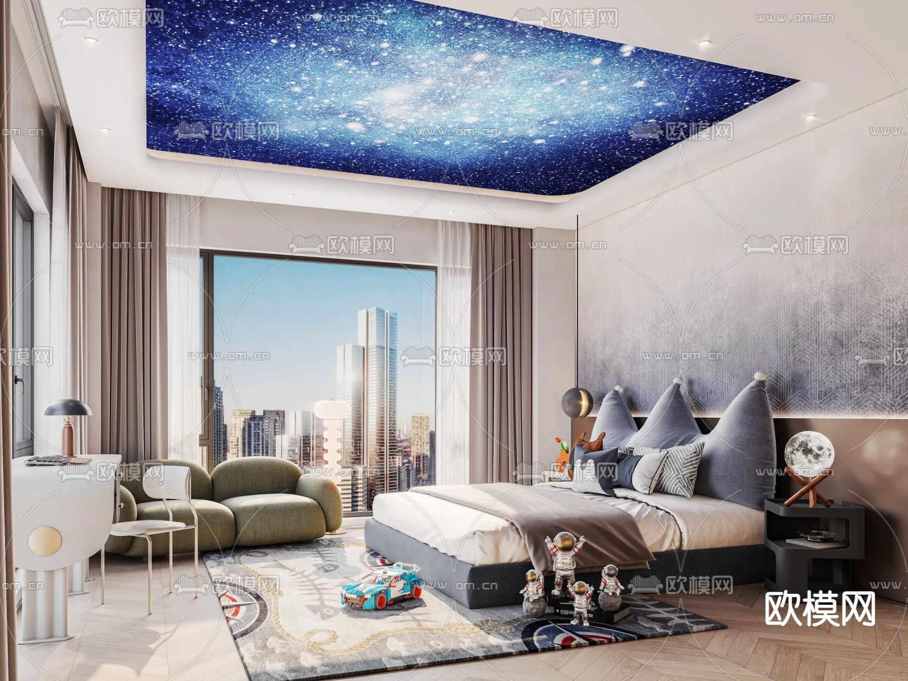 CHILDROOM SETS – CORONA – 3D MODEL – 2663