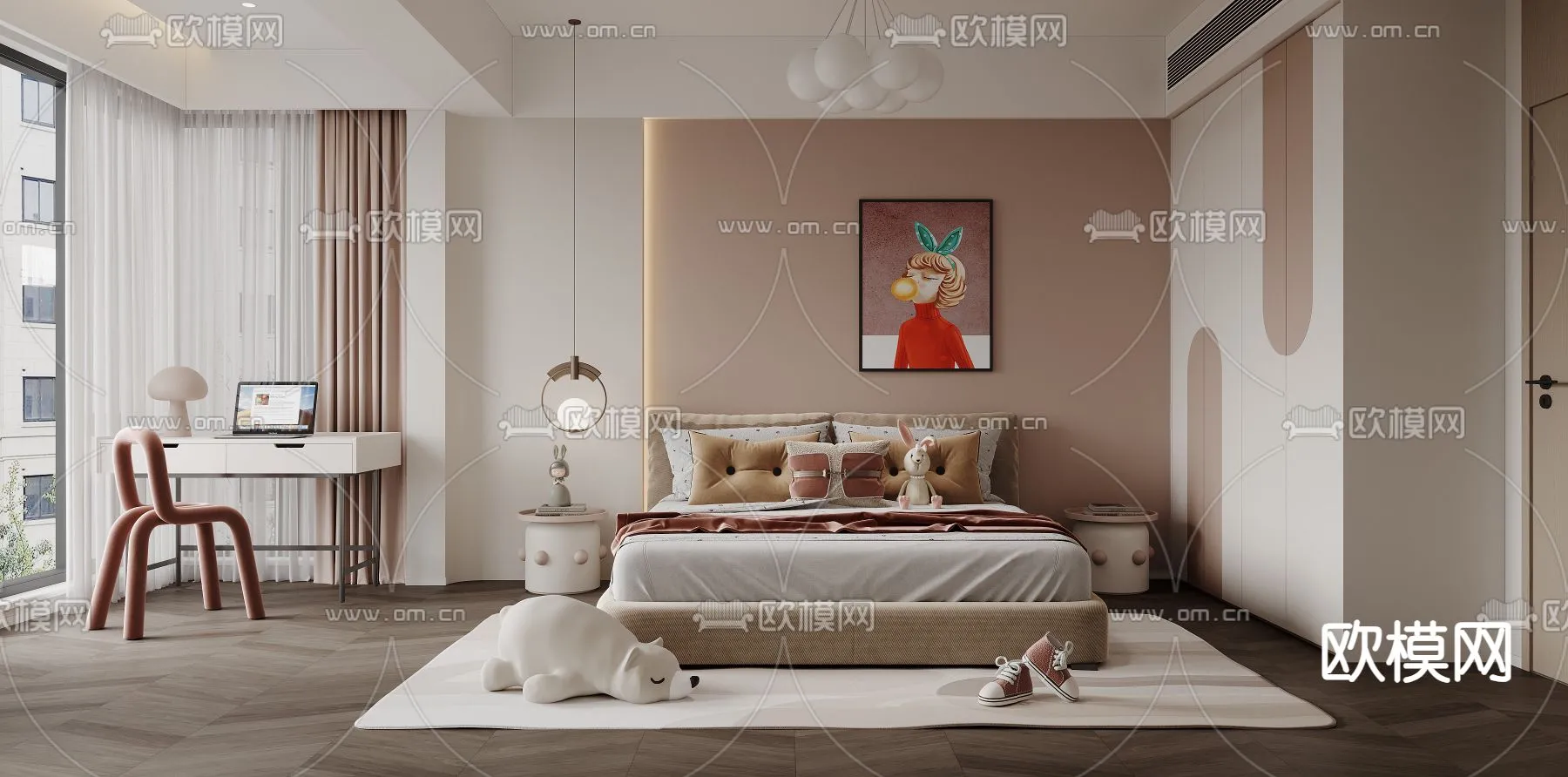 CHILDROOM SETS – CORONA – 3D MODEL – 2670